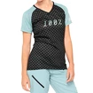 100%  Airmatic Women's Jersey Seafoam Checkers Női kerékpáros mez