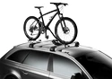 2x Thule ProRide 598 tető kerékpártartó + 2 db karbon vázvédő