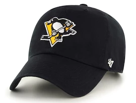 47 Brand Clean Up NHL Pittsburgh Penguins Black Baseballsapka