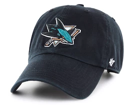 47 Brand Clean Up NHL San Jose Sharks Black Baseballsapka