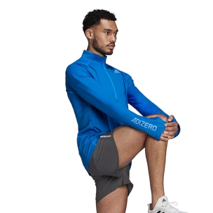 adidas  Adizero 1/2 Zip Blue Rush Férfipóló