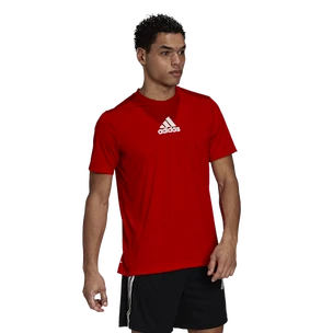 adidas Aeroready 3-Stripes Back Tee Scarlet Férfipóló