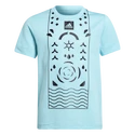 adidas  Boys Printed Tennis Shirt Aqua Gyerekpóló