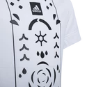 adidas  Boys Printed Tennis Shirt White Gyerekpóló