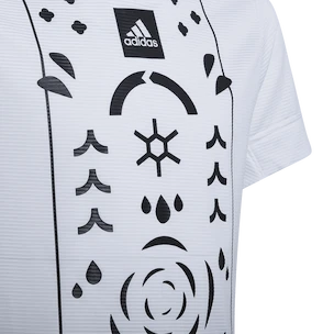 adidas  Boys Printed Tennis Shirt White Gyerekpóló