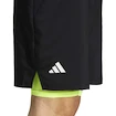 adidas  Club 2In1 Short Black/Lucid Lemon Férfirövidnadrág