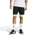 adidas  Club 2In1 Short Black/Lucid Lemon Férfirövidnadrág