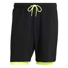 adidas Club 2In1 Short Black/Lucid Lemon Férfirövidnadrág