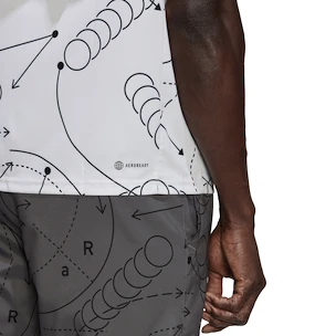 adidas  Club Graphic Polo White Férfipóló