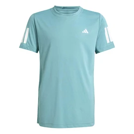 adidas Club Tennis 3-Stripes T-Shirt Kids Powder Teal Gyerekpóló