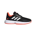 adidas  CourtJam xJ Black/White/Red  Gyerekteniszcipő