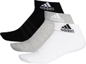 adidas  Cush Ankle Grey/White/Black 3 Pack  Zokni