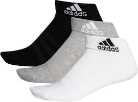 adidas  Cush Ankle Grey/White/Black 3 Pack Zokni