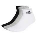 adidas  Cushioned Sportswear Ankle Socks 3 Pairs Grey/White/Black  Zokni