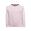 adidas  Essentials 3-Stripes Crew Neck Clear Pink Gyerek-melegítőfelső 128 cm