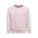 adidas  Essentials 3-Stripes Crew Neck Clear Pink Gyerek-melegítőfelső 128 cm