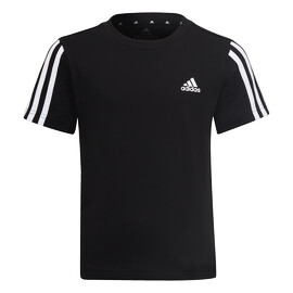 adidas  Essentials 3-Stripes T-Shirt Black  Gyerekpóló