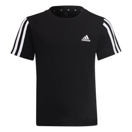 adidas Essentials 3-Stripes T-Shirt Black Gyerekpóló