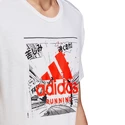 Adidas Fast GFX férfi póló, fehér