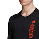 Adidas Fast GFX férfi póló, fekete