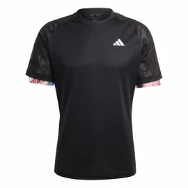 adidas Melbourne Ergo Tennis HEAT.RDY Raglan T-Shirt Black Férfipóló