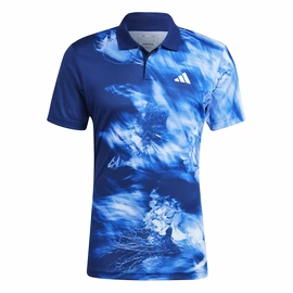 adidas Melbourne Tennis HEAT.RDY FreeLift Polo Shirt Blue Férfipóló