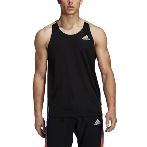 adidas Own The Run Colorblock Black Ujjatlan póló férfiaknak