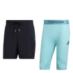 adidas  Paris 2 in 1 Short Carbon Férfirövidnadrág