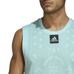 adidas  Paris Sleeveless Aqua Ujjatlan póló férfiaknak