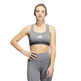 adidas  PWR Mid-Support Dark Grey Heather  Női melltartó
