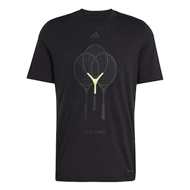 adidas Rackets Graphic Tee Black Férfipóló