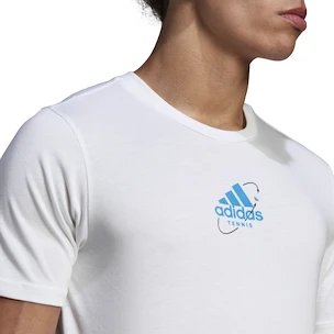 adidas  Thiem Graphic Tee White Férfipóló