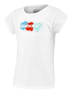 Babolat  Exercise Cotton Tee Girl White Lánykapóló 6 - 8 év