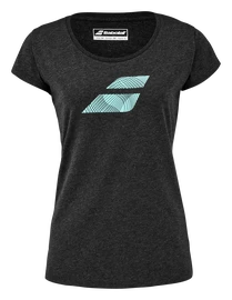 Babolat Exercise Flag Tee Women Black Heather Női póló