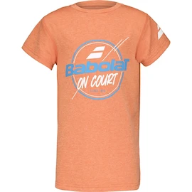 Babolat Exercise Graphic Tee Boy Vibrant Orange Gyerekpóló
