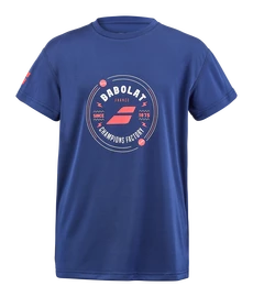 Babolat  Exercise Graphic Tee Estate Blue Gyerekpóló