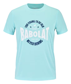 Babolat Exercise Graphic Tee Men Angel Blue Férfipóló