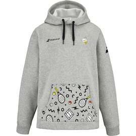 Babolat Exercise Hood Sweat C16 High Rise Hthr Gyerek-melegítőfelső