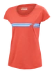 Babolat  Exercise Stripes Tee Poppy Red Női póló