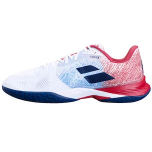 Babolat Jet Mach 3 AC Men Wide White/Estate Blue  Férfiteniszcipő EUR 42,5