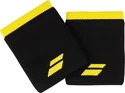 Babolat  Logo Jumbo Wristband Black/Sulphur Spring (2 Pack) Csuklópántok
