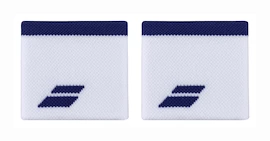 Babolat Logo Wristband White/Sodalite Blue Csuklópántok