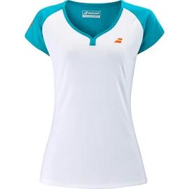 Babolat Play Club Cap Sleeve Top White Lánykapóló