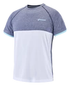 Babolat  Play Crew Neck Tee Men White/Blue Heather Férfipóló