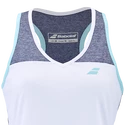 Babolat  Play Tank Top Women White/Blue Női ujjatlan póló