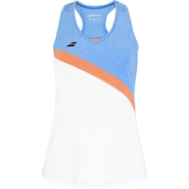Babolat Play Tank Top Women White/Blue Női ujjatlan póló