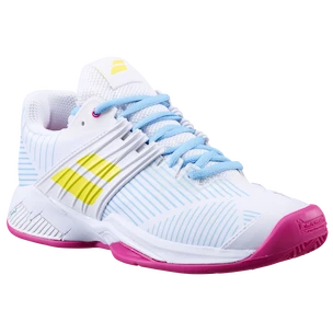 Babolat Propulse Fury Clay White/Sulphur Spring  Női teniszcipő
