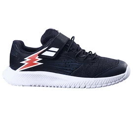 Babolat Pulsion All Court Kid Black/Fiesta Red Gyerekteniszcipő