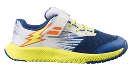 Babolat Pulsion All Court Kid Dark Blue/Yellow Junior teniszcipő