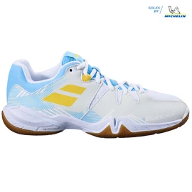 Babolat Shadow Spirit Women White/Light Blue Női teremcipő